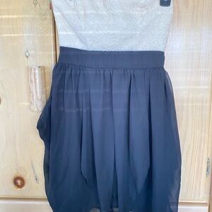 Elegant Black and Cream Women's Dress